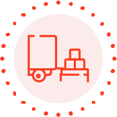 2 double height docklevel loading doors